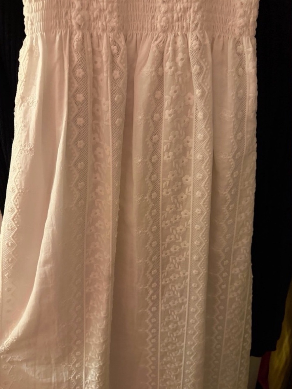 Hill House The Rosetta Nap Dress in White Broderie Voile - Picture 4 of 8